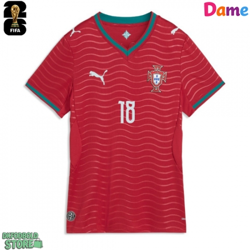 Portugal Pedro Neto #18 Replika Hjemmebanetrøje Dame VM 2026 Kortærmet